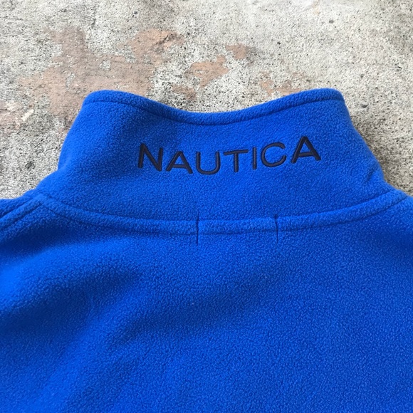 ❌SOLD❌Men’s Nautica Blue Fleece Zip Up - Picture 3 of 3